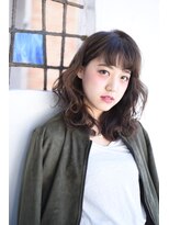 ケンジ 湘南台(KENJE) #カジュアルセミディ#耳掛け#アッシュカラー#シースルーバング