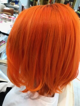髪技空間アノン(anon) オレンジカラー