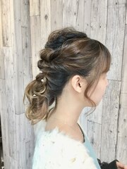 結婚式やパーティー イベントでのヘアーセット