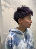 【MITSU】ツーブロック×ショートレイヤー×ラベンダーシルバー