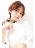 トレンド★おしゃれオレンジカラーのショートスタイル