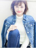 【Laffy】伸ばしかけOK耳かけアンニュイカールボブ