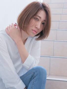 エムスラッシュ みなとみらい馬車道店(M SLASH) M.SLASH馬車道/シアーベージュ/前下がり/小顔/ナチュラルボブz1