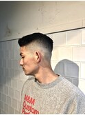 ネオウルフソフトツイストオリーブカラーバーバーカット５