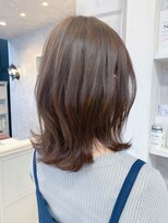 キャアリー(Caary)&nbsp;福山市美容室Caary人気 レイヤー外ハネすっきりくびれヘア