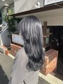 ビグディーサロン 武庫川(BIGOUDI salon)&nbsp;大人気のブルーブラックカラー暗髪でも透明感たっぷりに♪