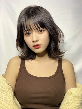 ノアエクレ 銀座(noah ecle) 『noah ecle仲村』韓国風ニュアンスカラーくびれ外ハネボブ♪