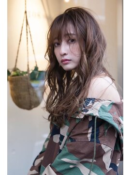 オースティン 登戸向ケ丘遊園(AUSTIN) 大人かわいい前髪セシルカットココアブラウンフリンジウェーブ