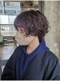 マッシュ×パーマ