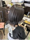 斜めバング/グレージュカラー/シルキーベージュ/岡崎