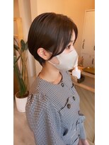 ブランココ(BlanCoCo)&nbsp;耳掛けしても可愛いショートボブ＊#三重県#ベージュカラー