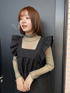 ガリカ 蔵前(Gallica) 【竹之内蔵人】しっとりまとまる◎ぱっつんボブ/透明感ベージュ