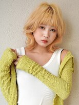 ブゾン(buZon)&nbsp;【buZon ブゾン】くびレイヤー前髪パーマ外ハネグレーベージュ