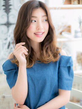 モッズヘア 越谷(mod's hair) 小顔センターパート外国人風ハイライトカラーc5越谷20代30代40代