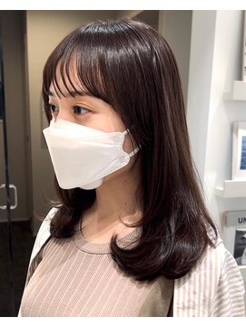 ルル 表参道(lulu.) メルティカラー ネビージュ チェリーブラウン ミニウルフ