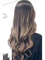 プルエクステのお店ネクスト(NEXT)&nbsp;ハイライトグラデーション