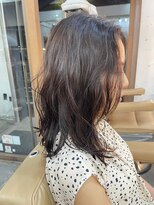 ヴァージ(Verge)&nbsp;レイヤーカット/ウェーブパーマ/前髪/こなれミディ[代官山駅]