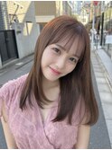 ロングミディアムこなれミディ韓国トリートメント前髪カット