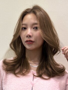 シュガー(Sugar) ミルクティーベージュ×韓国風ミディアム