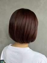 ビスクヘアデザイン(bisq hair design)&nbsp;ボブ　ミルクティーベージュ　艶髪　髪質改善カラー　ショート