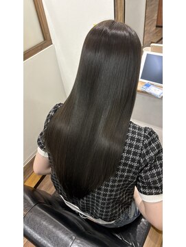 レアワンハナレ センター北美容院(lea/1 HANARE) 透明感オリーブ × グレージュ