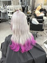 シェイロ(Cielro)&nbsp;【ホワイト×裾ピンク/トリプルカラー】SAKI