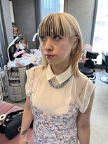 ジュエム(jouerm)&nbsp;ハイトーンカラー顔まわりカットレイヤーウルフ