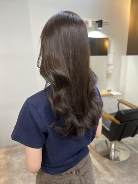 ヌープヘアーアイス(NUUP.hair ici) 秋色◎髪質改善オリーブグレージュ透明感韓国レイヤーカット