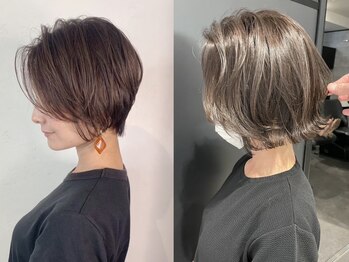 アンダーバーホワイト 南海難波店(_WHITE)の写真/【難波3分/年中無休/9-22時】ミリ単位でこだわる顔回りのレイヤーカットが人気！あなただけのスタイルへ♪