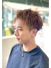メンズカット+ツイストパーマ+５STEPトリート＋フェイスシェーブ/￥15120