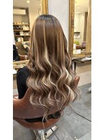 フリーク 土浦店(FREAK)&nbsp;ミルクティー×ピンクメッシュ