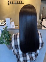 イーラヘアー(ERA HAIR)&nbsp;透明感ダークグレージュ暗髪ストレートロングヘア20代30代40代