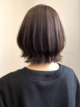 ラレヴ(Le Reve)&nbsp;外ハネミディ ベージュブラウン レイヤーカット 髪質改善 艶髪
