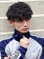 エイド 本店(aid)&nbsp;波巻きスパイラルマッシュショート刈り上げツーブロック眉毛