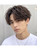 20代30代40代メンズ眉毛メンズカットパーマセンターパート