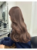 Valone Tokyo レイヤーカット/韓国ヘア/髪質改善【12/1NEW OPEN（予定）】&nbsp;ba20709_ブリーチなしダブルカラー透明感ブラウンワンホンヘア