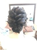 ねじねじ結婚式アップアレンジ【ヘアセット　立川/立川南口】