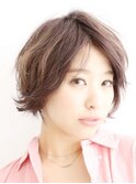 斜めバングのオシャレショート　田原佐知子