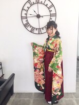 美容室 エクステヘアー(exte hair)&nbsp;横浜市戸塚駅 卒業式袴着付け&ヘアセット