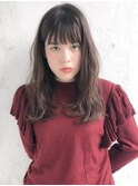 ゆるふわロング アッシュブラウン