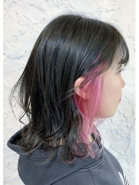 イシュ(ish.) フラミンゴピンクインナーカラー（曳舟/押上/錦糸町）