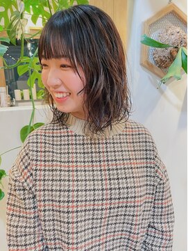 ルアウハク 梅田(LUAU Haku) ・くせ毛風スパイラルパーマ/ボブ・【Haku/梅田/タクノ】