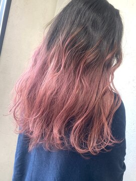 アジールヘア 東上野店(agir hair) ピンクグラデーション、カラートリートメント【上野/御徒町】