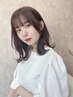 顔周りストレート＋小顔前髪カット￥8000