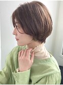 30代　40代　50代　エアリーショート　前髪長めショート　小顔