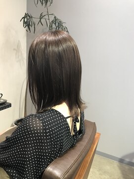 ワ ヘアー(wa-hair) グレージュアッシュ×メテオGLトリートメントカラー×艶髪朝楽