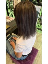 マイ ヘア デザイン 岡崎(MY hair design) 斜めバング/グレージュカラー/シルキーベージュ/岡崎