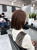 エンディアリング 東銀座(Endearing)&nbsp;黒髪/グレーベージュ/レイヤーロング/前髪パーマ/銀座/東銀座