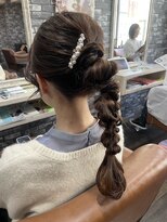 【Lilly新宿】#アレンジ#ヘアセット#編みおろし
