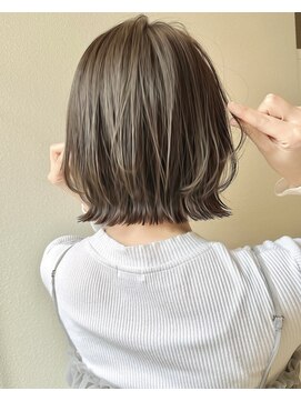 サンド 名古屋(sand) ボブ/前髪/こなれミディ/ネビージュ/小顔/黒髪/ボブルフワンレン